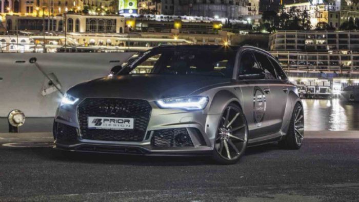 Η Prior Design για το RS6 Avant επέλεξε το νέο της bodykit PD600R, στο οποίο περιλαμβάνονται πιο σπορ προφυλακτήρες, εμπρός σπόιλερ, πλαϊνές ποδιές, αλλά και ένας νέος διαχύτης